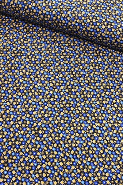 FAAL Mavi Yıldız Çiçeği Divitin Kumaş