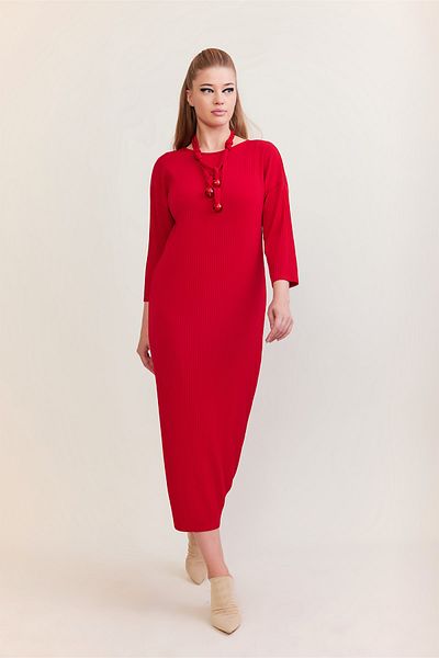 VERDA Pleated Long Dress