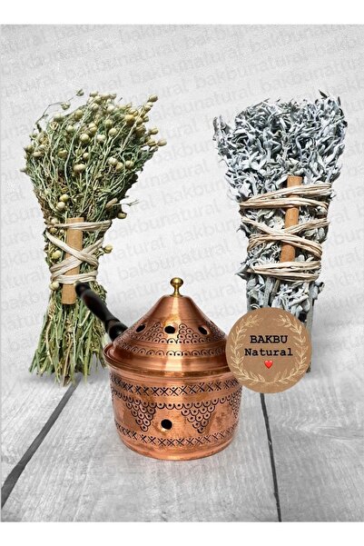 bakbu natural Bakır Tütsülük,tütsü Tava No:8 , Demet Üzerlik Ve Ada Çayı Tütsüsü
