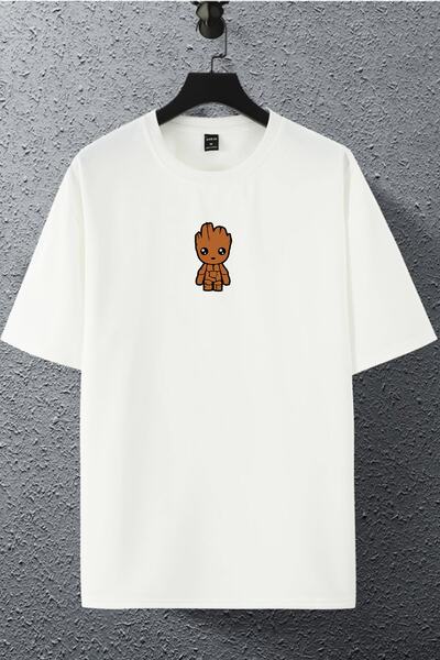 macklin Tricou oversize unisex, femei, bărbați, cu imprimeu Marvel Groot Char...