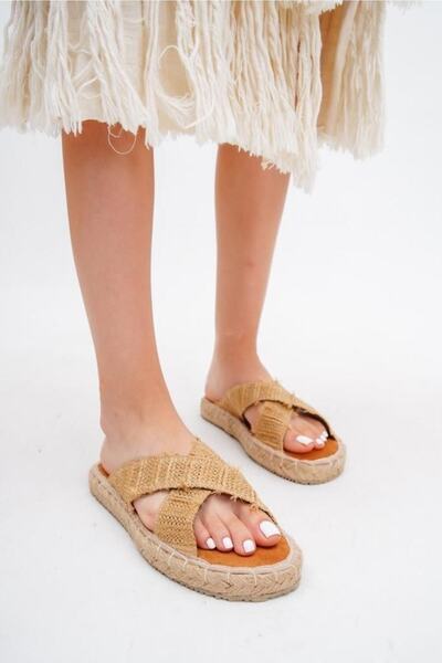 NACHA شبشب هيلين ويكر كروس مصنوع يدويًا من الجلد الطبيعي