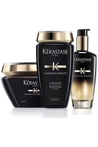 Kerastase Chronologiste Havyar Bakım Seti Şampuan + Maske + Yağ