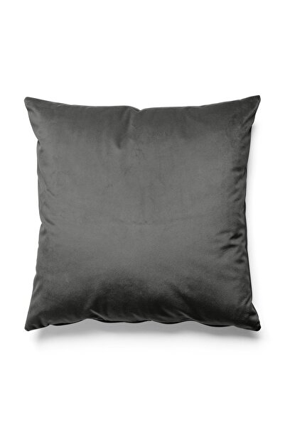 Pilloveland Solid Color - Single Color Throw Pillow Cover Upholstery Suede Fabric - Smoked