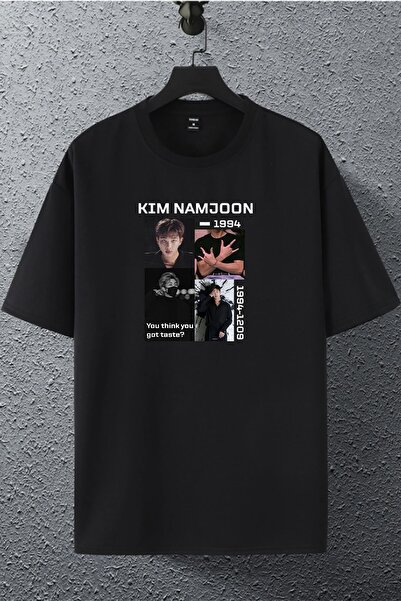 macklin تي شيرت مطبوع كبير الحجم للنساء والرجال كيم نامجون بي تي إس للجنسين