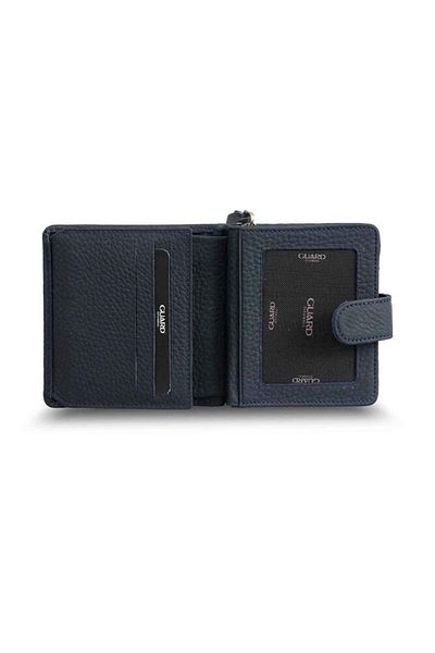 GUARD Navy Blue Multi-Compartment Stylish Leather Wallet