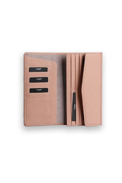 GUARD Powder Genuine Leather Women's Wallet with Phone Slot P2223