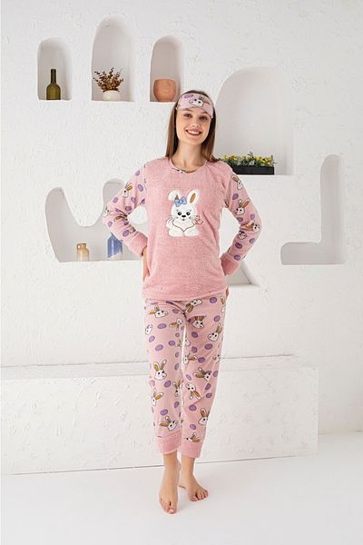 ASEL PİJAMALARI Γυναικείο Σετ Πυτζάμες Fleece
