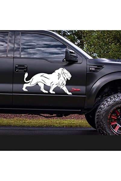 Melek Pazarı 35 X 19 Cm Aslan Araba Ve Duvar Sticker