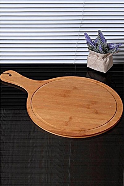 Tiesa Home لوح تقطيع تقديم خدمة الخيزران لصينية البيتزا