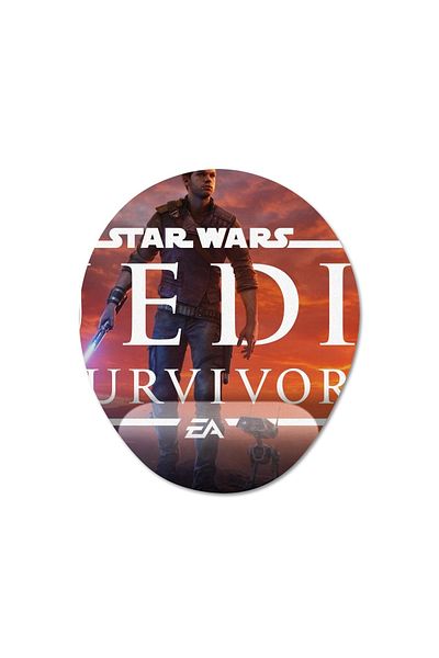 Pixxa نموذج لوحة ماوس بمساعدة المعصم من Star Wars: Jedi Survivor - بيضاوي واحد