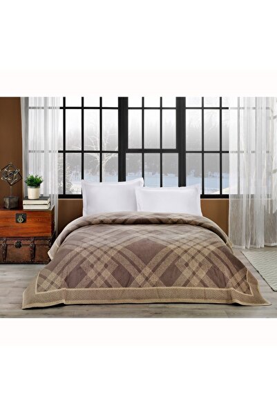 Taç Serena Çk Pamuk Battaniye Kahverengi