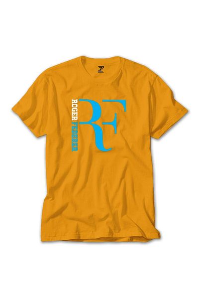 Z zepplin Μπλουζάκι με κίτρινο λογότυπο Roger Federer