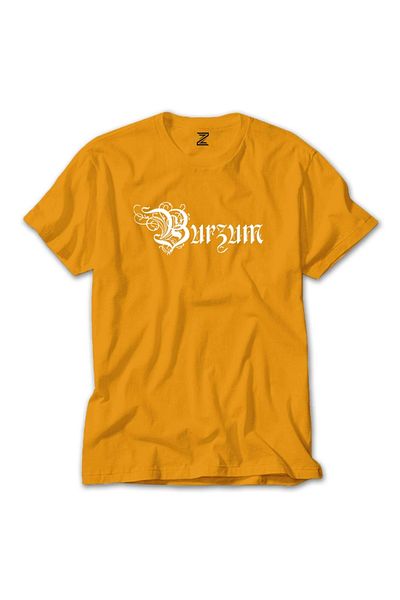 Z zepplin Κίτρινο T-shirt με λογότυπο Burzum Design