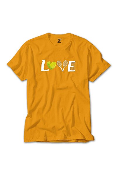 Z zepplin Tricou galben Tennis Love