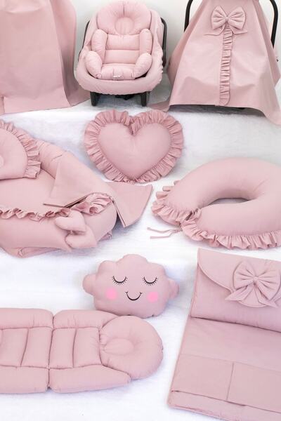 Umaybebek Babynest Puset Örtüsü Alt Açma Emzirme Yastığı Bel Destekli Ana Kucağı Bebek Arabası Minderi-tutmalı