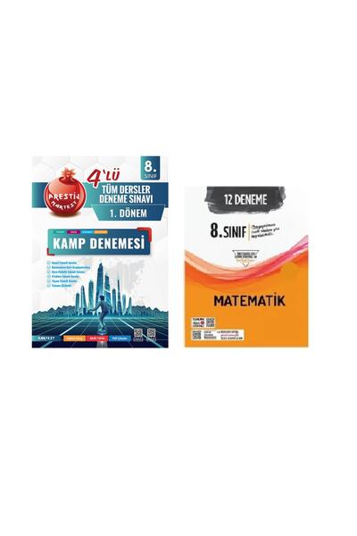 Nartest Yayınları Nartest 8. Sınıf Mavi Tüm Dersler 1. Dönem 4 Lü Kamp Deneme...