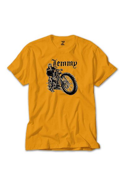 Z zepplin Κίτρινο T-shirt Motörtead Lemmy Kilmister Motorbike