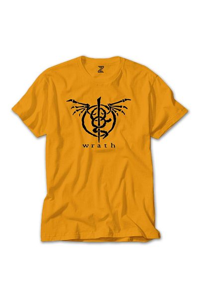 Z zepplin Κίτρινο T-shirt με λογότυπο Lamb Of God Wrath