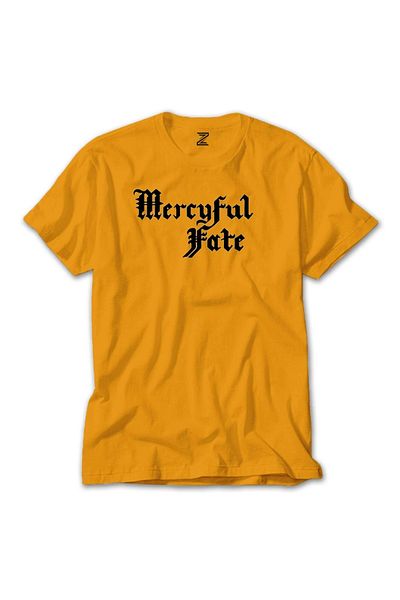 Z zepplin Κίτρινο T-shirt με κείμενο Mercyful Fate Logo