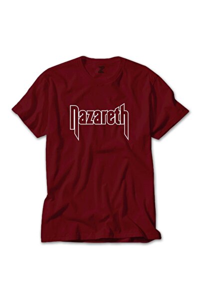 Z zepplin تي شيرت أحمر بشعار الناصرة