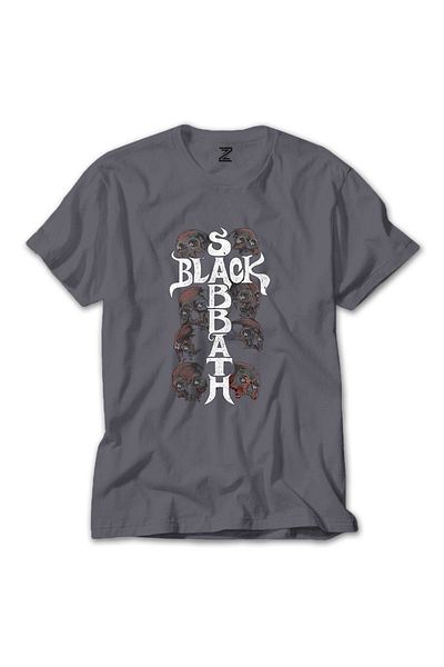 Z zepplin Μπλουζάκι Black Sabbath Skull Grey