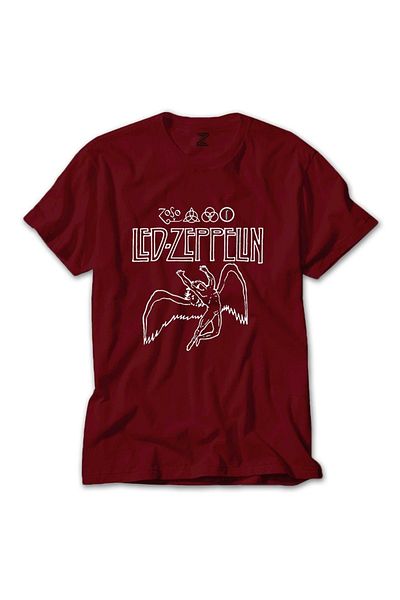 Z zepplin Tricou roșu Led Zeppelin Zoso Icarus