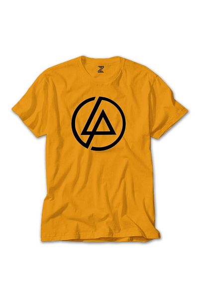 Z zepplin Κίτρινο T-shirt με κλασικό λογότυπο Linkin Park