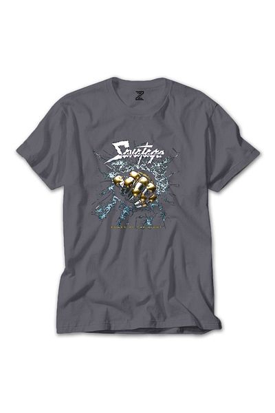 Z zepplin Savatage Power Of The Night Grey T-Shirt