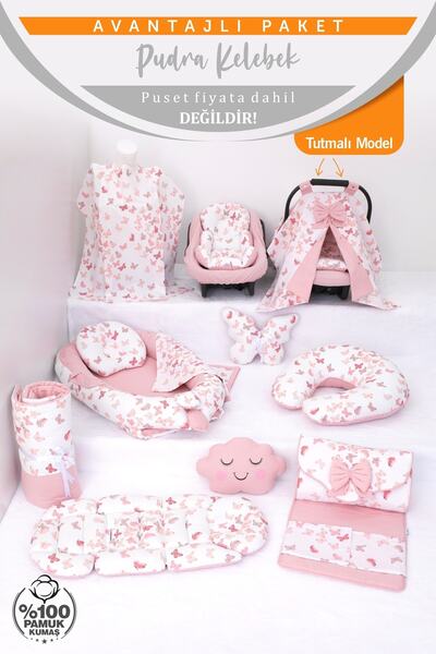 Umaybebek Babynest Puset Örtüsü Alt Açma Emzirme Yastığı Bel Destekli Ana Kucağı Bebek Arabası Minderi-tutmalı