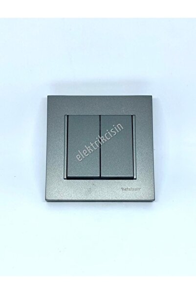 Netelsan Byobu Smoked Double Switch - Commutator (frame Included) 1 Piece