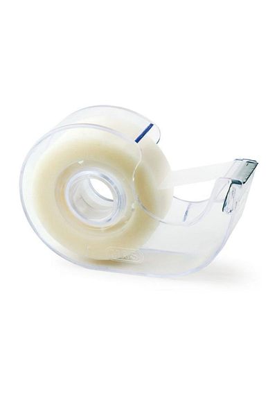 Mas Cellophones Tape (Money Tape) Junior Invisible Tape with Machine 12mm X 33 Meters Transparent 633 (Pack of 12)