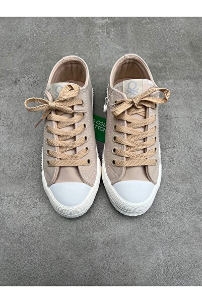 Benetton Bn-30731 Kadın Spor Ayakkabı Bej / 37