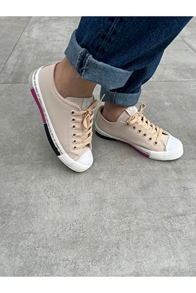 Benetton Bn-30731 Kadın Spor Ayakkabı Bej / 37