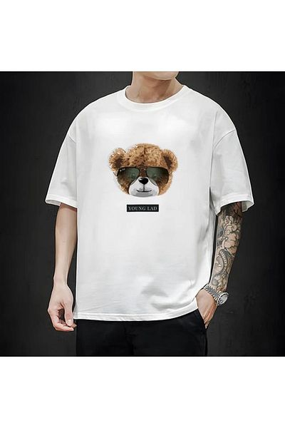 FAVORİST Μπλουζάκι Young Bear Printed Oversize