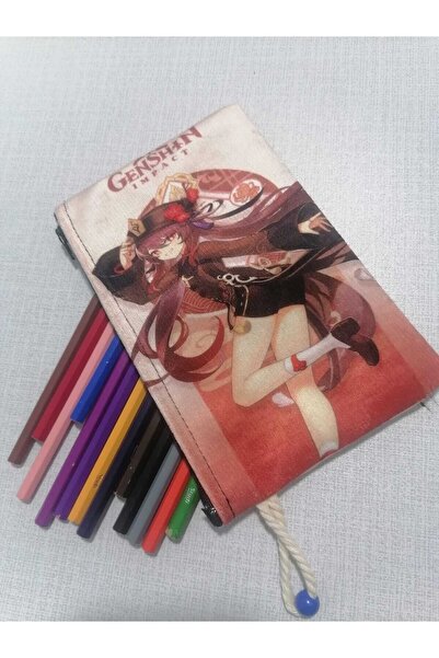 owl bag Πορτοφόλι-θήκη για στυλό Genshin Impact-hu Tao Pattern Design