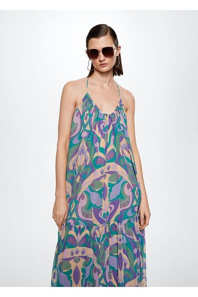 MANGO Woman Rochie fără spate cu modele