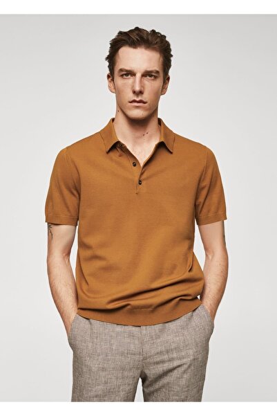 MANGO Man Поло тонкого плетіння Tisort