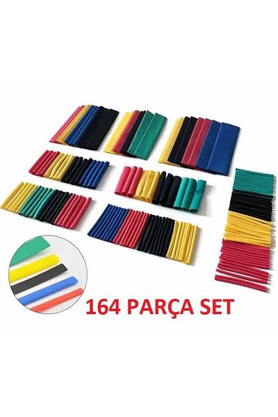 CMT 164 Pieces Set Heat Shrink Tubing Cable Protector Sleeve