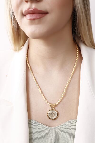 Enderun Kuyumculuk Çeyrek Altın Görünümlü Kolye