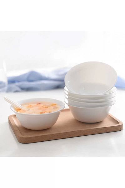 Luminarc Zelie Carine Tempered 14 Cm White Soup Bowl of 6.
