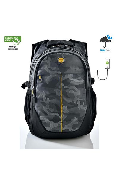 Konfores 1553-2235 Unisex Σχολική τσάντα πλάτης ανατομικής νυχτερίδας