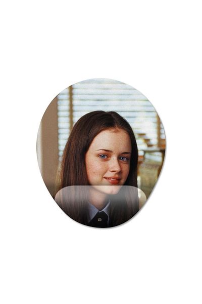 Pixxa لوحة ماوس Gilmore Girls مع مسند للمعصم - 2 بيضاوي