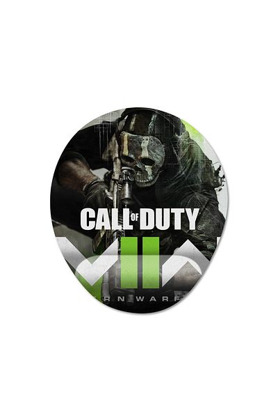Pixxa نموذج لوحة الماوس Call Of Duty Modern Warfare II مع دعم المعصم - 3 بيضاوي