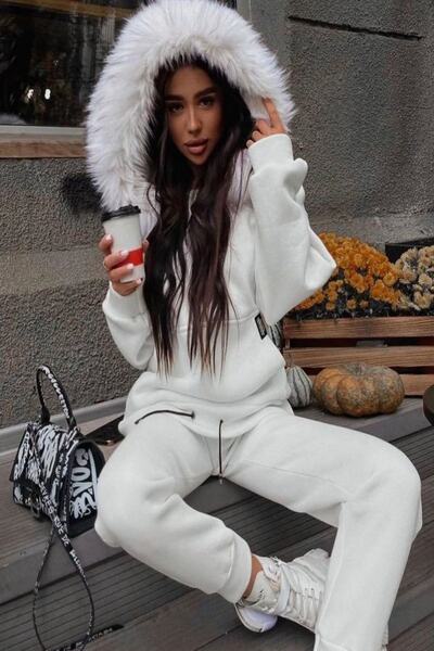 Fashiontayt SET DE FURFAT CU CAPAC DE BLANĂ, TAILĂ ELESTICĂ ȘI PĂRȚI ELESTICE CU TREI FĂRĂ