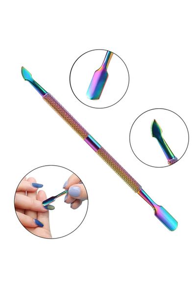 rimella Colorful Metal Kronk Nail Pusher Cleaning Kit Professional