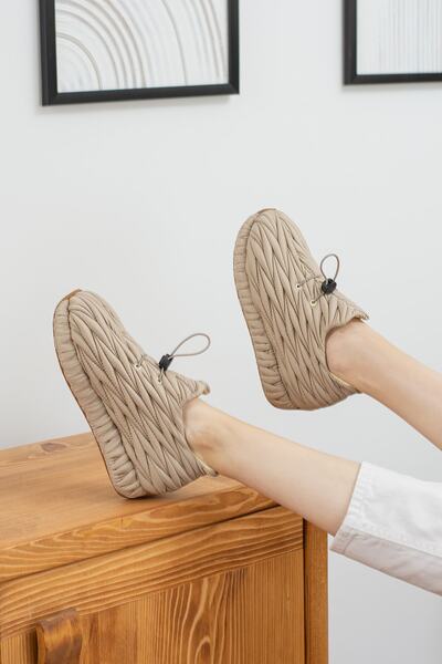 SABELİN SHOES Kapitone Detaylı Kadın Spor Ayakkabı