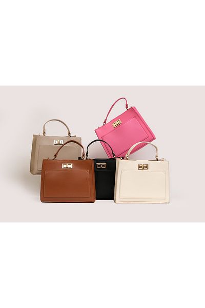 Çantacımstore Γυναικεία Mini Shopper Bag Mink (Το μέγεθος είναι μικρότερο)