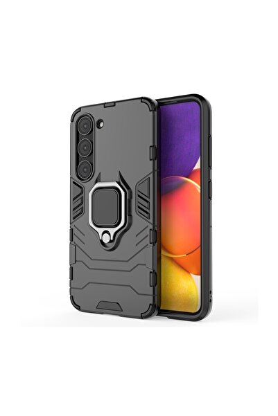 Microcase Samsung Galaxy S23 Batman Serisi Yüzük Standlı Armor Kılıf - Siyah ...