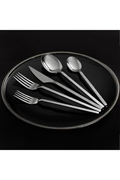Demir Çeyiz Dmr Life Elmas Sade Çatal Kaşık Bıçak Takımı 84 Parça 12 Kişilik Dmr
