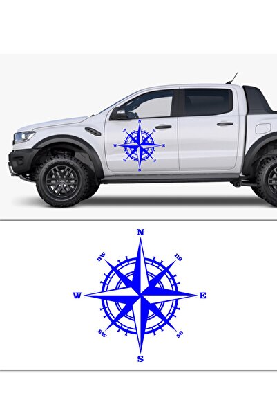 Melek Pazarı ملصق سيارة بوصلة 30 × 30 سم